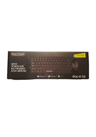 Raynox Rx-k13 Mini Kablosuz Klavye Mouse Set Windows-android- Uyumlu iOS Optik