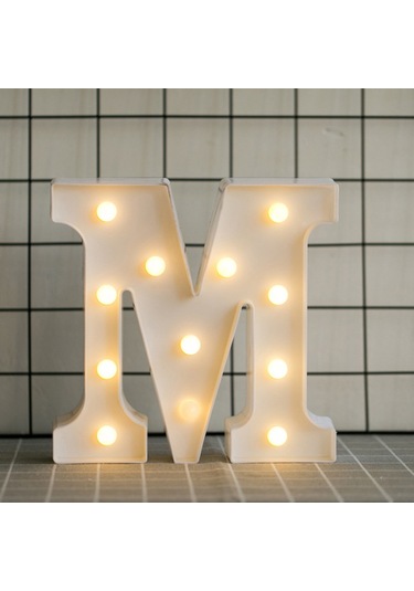 Doğum Günü Noel Düğün Ev Partisi Bar Dekorasyonu İçin Parlayan Ampuller İle Alfabe Led Işık Ayaklı Harf Tabelası Gece Lambası Diğer