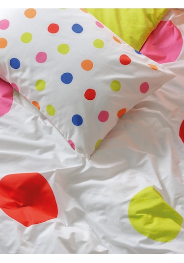 Cotton Box Çift Kişilik Nevresim Takımı Dotsy Turuncu Turuncu