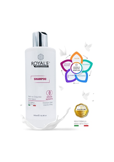 Royale Professional Argan Keratin Hacim ve Dolgunluk Veren Şampuan 500 ML