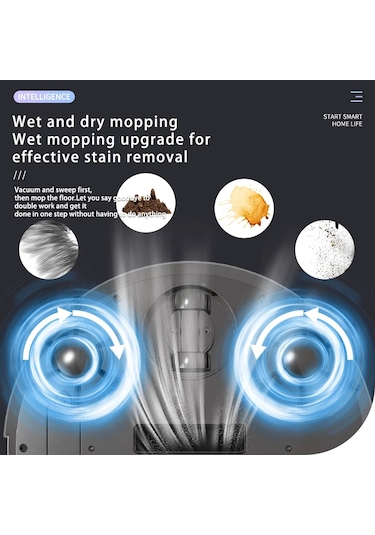 3'ü 1 Arada Akıllı Süpürme Robotu Ev Mini Süpürgesi Süpürme Ve Vakumlama Black Siyah