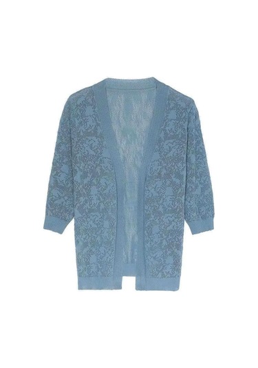 Siyah Dış Hırka Kadın Kısa Üst İnce Kesit Şal Yaz Etekli Örme Kazak Siyah