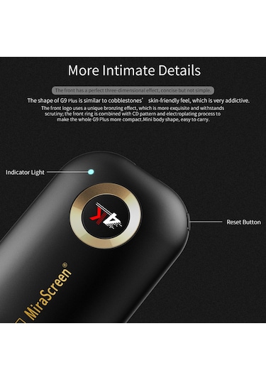 Mirascreen G9+ Dual Band 5G+2.4G Kablosuz Görüntü Aktarıcı