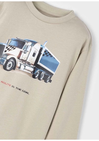 Mayoral Uzun Kollu Erkek Çocuk T-shirt 4085 Vizon