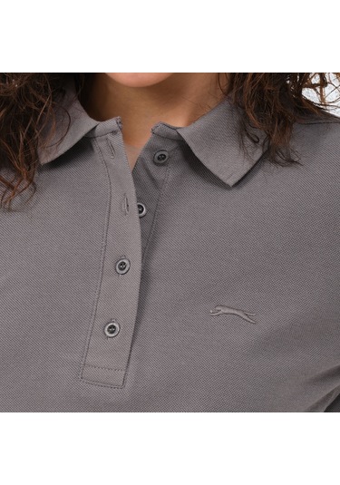 Slazenger VERA I Kadın Polo Yaka Koyu Gri Tişört