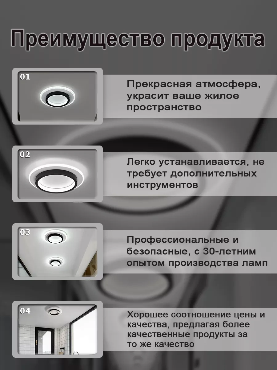 Febinez Led Tavan Lambası 237634264 Siyah