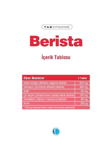 Tabvitamins Berista 60 Tablet