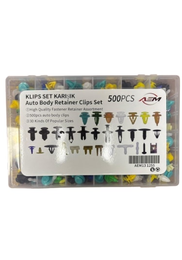 500 Parça Trim Klips Araba Bağlantı Elemanları Kapı Döşeme Klips