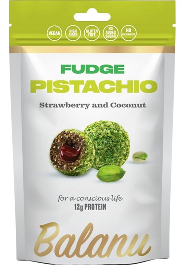 Balanu Fudge Vişne Dolgulu Antep Fıstığı Kaplamalı Atıştırmalık 110 G