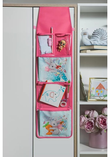 Oniks Kız Çocukları İçin Dolap Askılık Parsi 230403026 Pembe