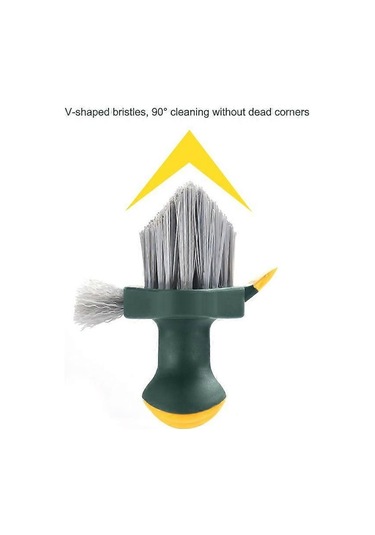 4'ü 1 Arada Çok Amaçlı Fırça V Şeklinde Sert Kıllar, Harç Ve Köşe Fırçası Banyo Fayanslarını, Mutfağı Temizlemek İçin, 149 93mm