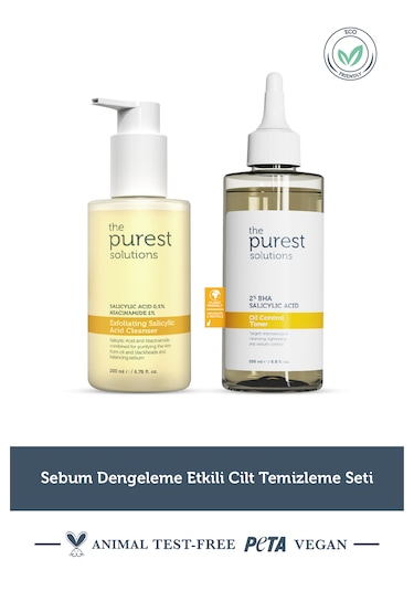 The Purest Solutions Sebum Dengeleme Etkili Cilt Temizleme Seti