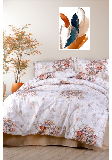 Aytunç Manolya %100 Pamuklu Tek Kişilik Nevresim Takımı 160x2... Lacivert