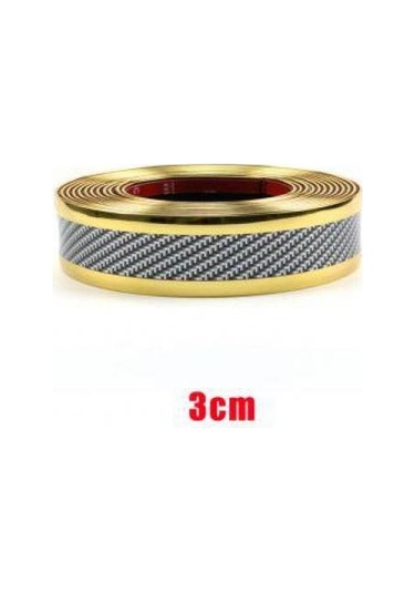 Satış Karbon Fiber Kauçuk Kalıplama Şerit Yumuşak Siyah Trim Tampon Şerit Dıy Kapı Eşiği Koruyucu Kenar Koruma Araba Çıkartmaları Araba Gold 250x3cm