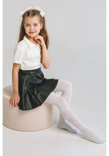 Isimbajskaa Culocnaa Fabrika Çocuklar İçin Ajurlu Taytlar 76470634 Beyaz