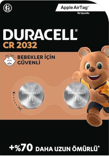 Duracell Lityum 2032 Düğme Pil 3V 2'li Paket (CR2032)