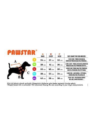 Pawstar Turuncu Giraffe Kedi Köpek Pijaması Tulumu