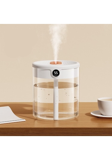 Ezere K15 Işıklı Led Ekranlı Humidifier Araç Ev Hava Nemlendirme Cihazı