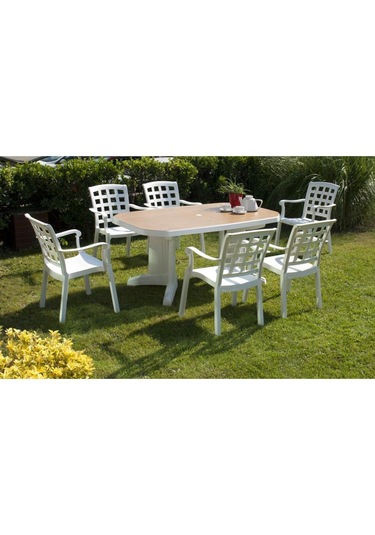 Papatya Pasha Koltuk - Plastik Bahçe Balkon Koltuğu