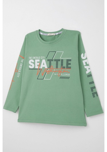 Breeze Erkek Çocuk Uzun Kollu Tişört Renkli Yazı Baskılı 6-12 Yaş, Mint Yeşili Mint Yeşili Breeze Erkek Çocuk Uzun Kollu Tişört Renkli Yazı Baskılı 6-12 Yaş, Mint Yeşili Mint Yeşili