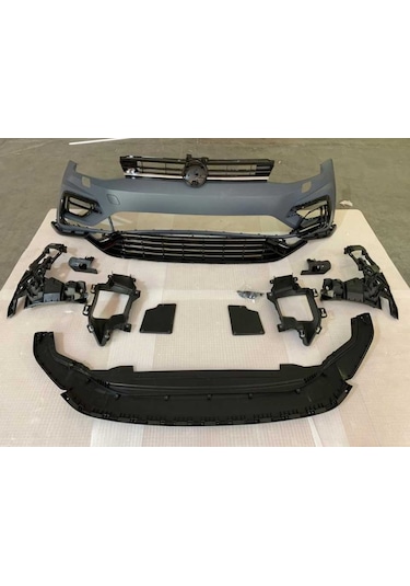 VW Golf 7.5 R Ön Tampon, R ÖN BODYKİT FULL SET + PANJUR, 2018 202