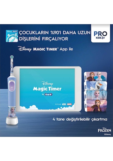 Oral-B Çocuk Şarjlı Elektrikli Diş Fırçası Frozen D100