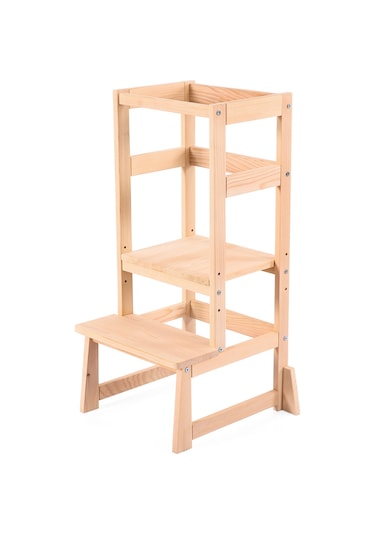 Kukka Ahşap Öğrenme Kulesi Naturel Naturel