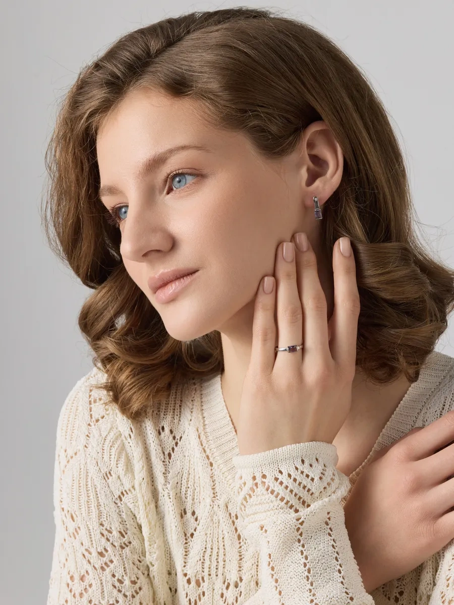 Lepta 925 Ayar Gümüş Kuvars Yüzük 394320902 Gri