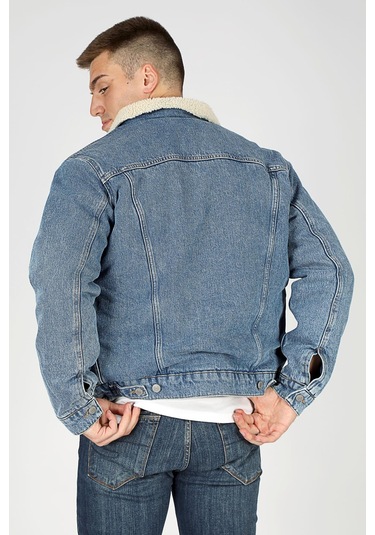 Lee Cooper Puebla 1 Erkek Jean Ceket-20081-denım Denim