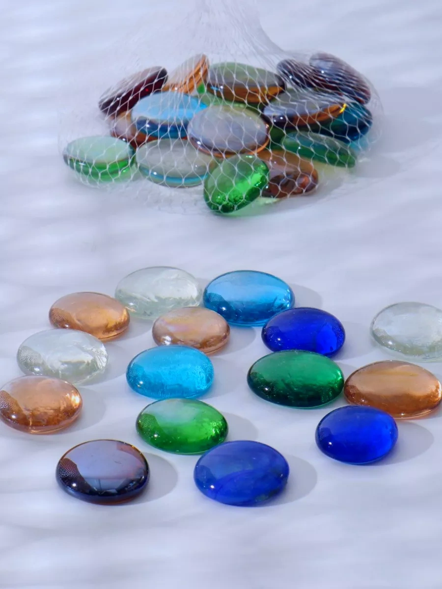 Dekoratif Cam Taşlar 208285280 Mavi