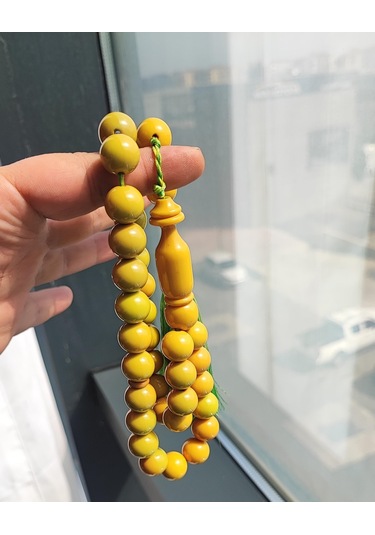 Katalin Yeşil-sarı Küre Model Tesbih