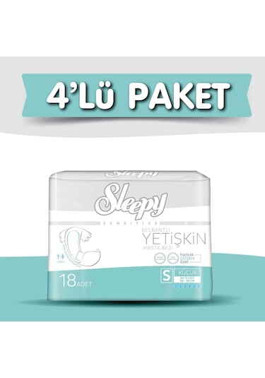 4'lü Sleepy Small Yetişkin Bezi 18 Adet