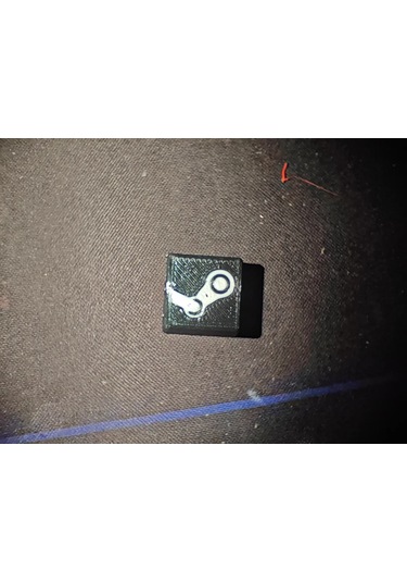 Steam Logolu Keycap Siyah Renk Mekanik Klavye Tuş Başlığı Oyu