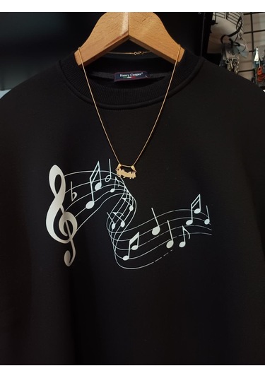 Notalar Müzikal Desenli Gold Renk 316l Paslanmaz Çelik Figür Koly Çok Renkli