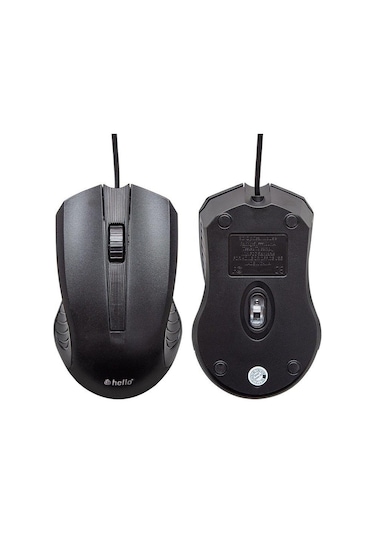 Hello Hl-2732 Usb Kablolu Siyah 800 Dpı Mouse