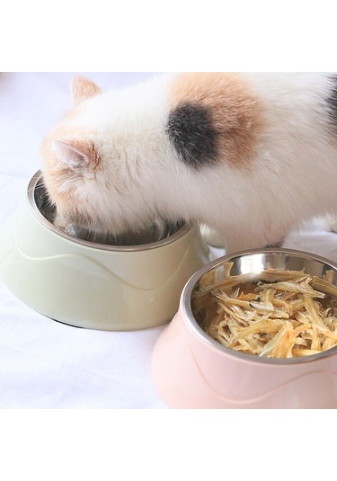 Sones Evcil Hayvan Mama Kasesi Paslanmaz Çelik Köpek Kedi Çift Kullanımlı Kase