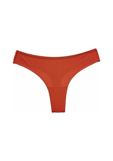 Turuncu Kadınlar İçin Düz Renk Temel Saf Pamuk Kalça Kaldırma Sıcak Külot Yüksek Çatal Görünmez Saf Arzu Tangası Kadınlar İçin Turuncu