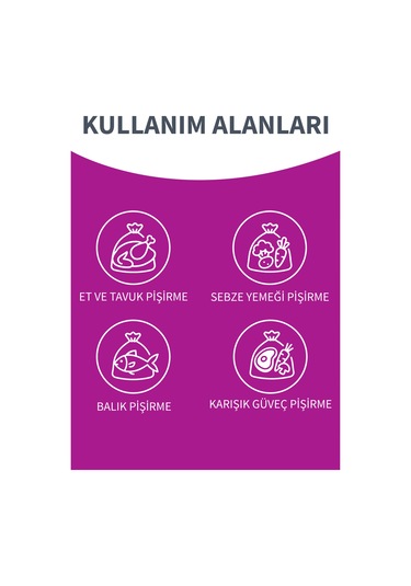 Fırın Torbası 8 Adet 24 X 38 Cm Üçlü Set