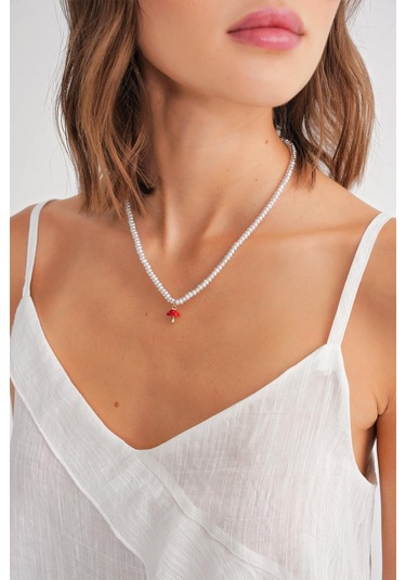 4736 Kadın Fırfırlı Askılı Bluz Beyaz Beyaz