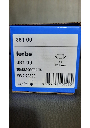 Ferbe 38100 Beşer 3842 Transporter T5 Arka Balata