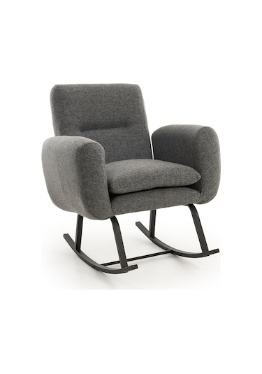 Pafu Kono Tv / Dinlenme / Baba / Emzirme Koltuğu Sallanan Sandalye - Keten Açık Gri