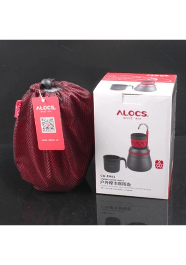 Alocs Kamp Filtre Kahve Demleme Potu Moka Pot Tam Set