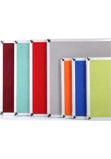 Akyazı Mantar Pano Duvara M. Kumaşlı 90X240 0178Alüminyum Çerçeve