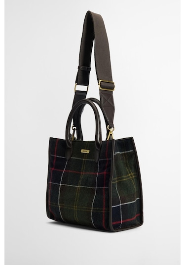 Barbour Barrhill Tartan Omuz Çantası Ol91 Classic Tartan Yeşil