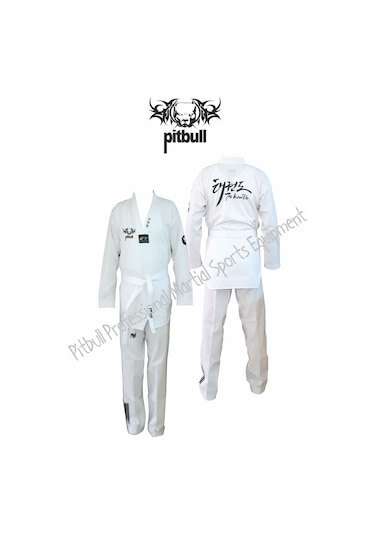 Remege Taekwondo Elbisesi - Çocuk Tekvando Elbisesi - Beyaz Yaka Dobok Beyaz