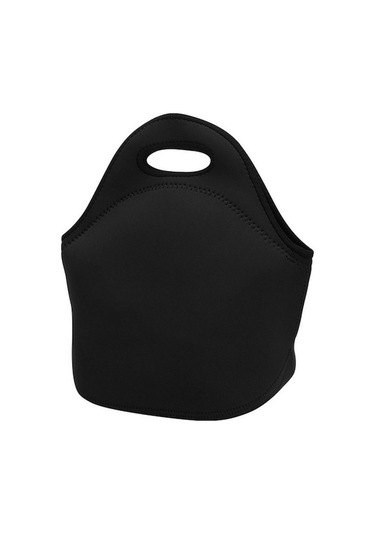 Rogfer Taşınabilir Fermuarlı Çanta Dalış Neopren Öğle Yemeği Çantası Siyah Siyah Siyah