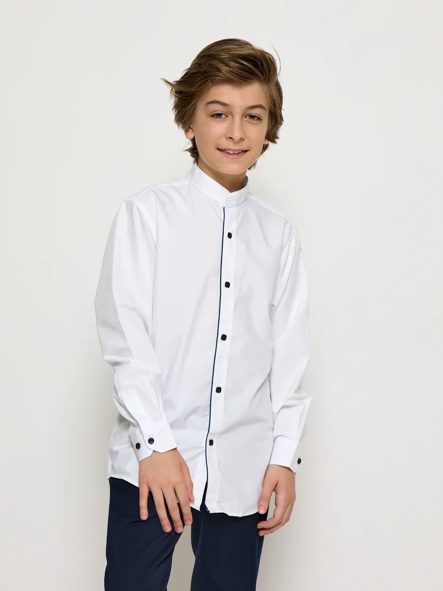 Felipe Rosso Uzun Kollu Düğmeli Okul Gömleği 455786198 Beyaz