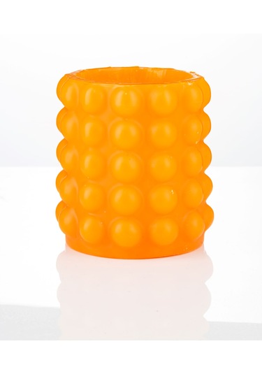 Fener Mum Bubble Short Turuncu Kavun Kokulu Dekoratif Mum