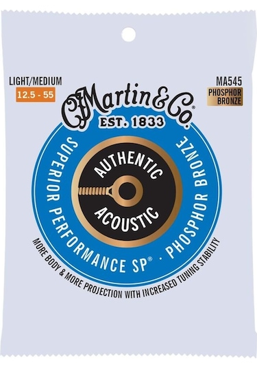 Martin Co Ma545 Sp Phosphor Bronze Akustik Gitar Telleri Light Medium 12.5-55