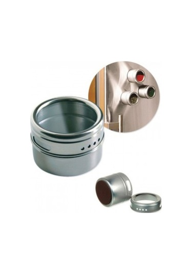 Pazly Paslanmaz Çelik Baharat Kavanozu Açık Hava Barbekü Gözenekli Döner Şişesi Manyetik Toz Geçirmez 3 Paket Gümüş Gümüş